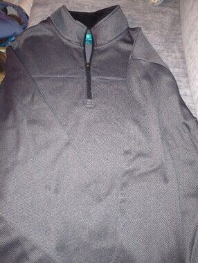 Men's Gray Quarter-Zip Pro Tour XL Sweater
